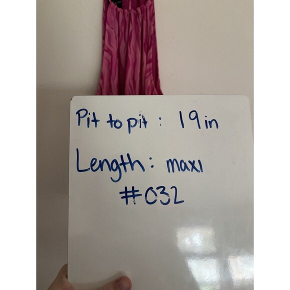 Cynthia Howie Women 8 Silk Pink Maxi Dress Spaghetti Strap Y2K Retro Barbie - Picture 6 of 6